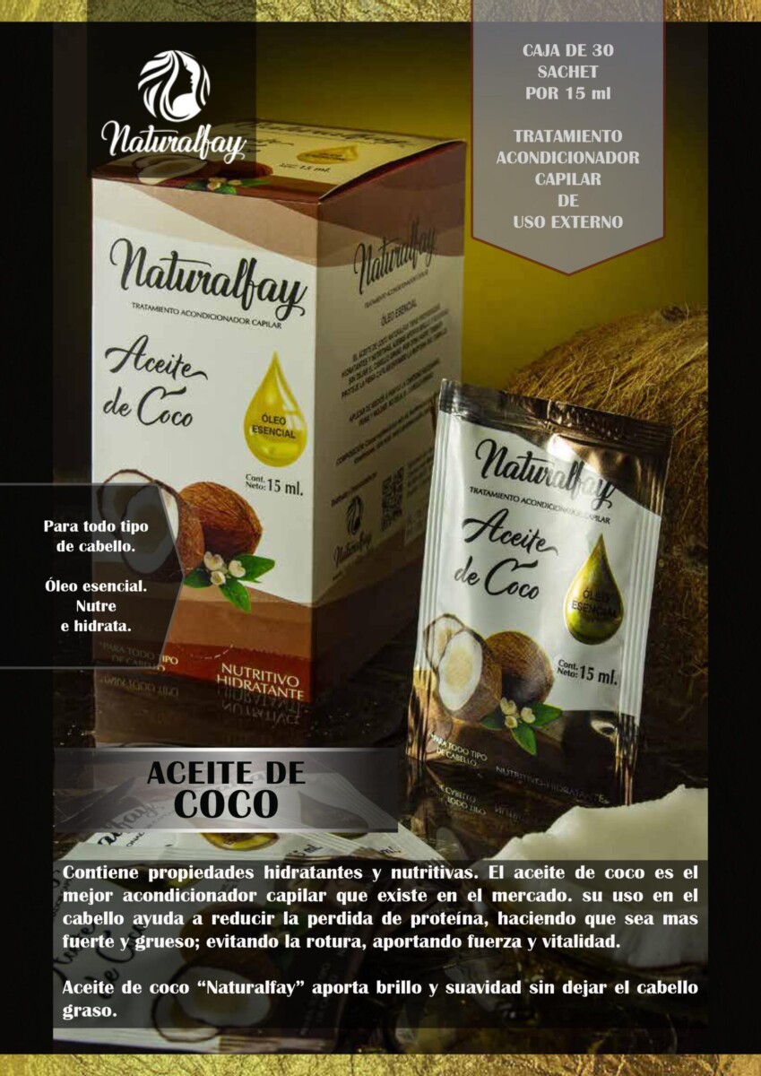Tratamiento Aceite de Coco x 30 Uni