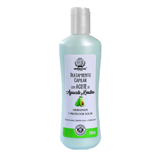 Tratamiento de Aguacate y keratina – Hidratación, suavidad y control del frizz (240 ml)