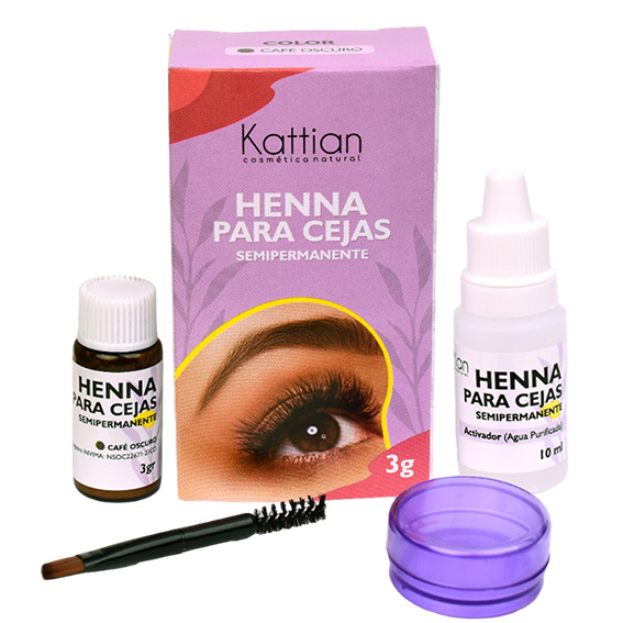 Henna para Cejas Kattian – Pigmentación natural y definición precisa