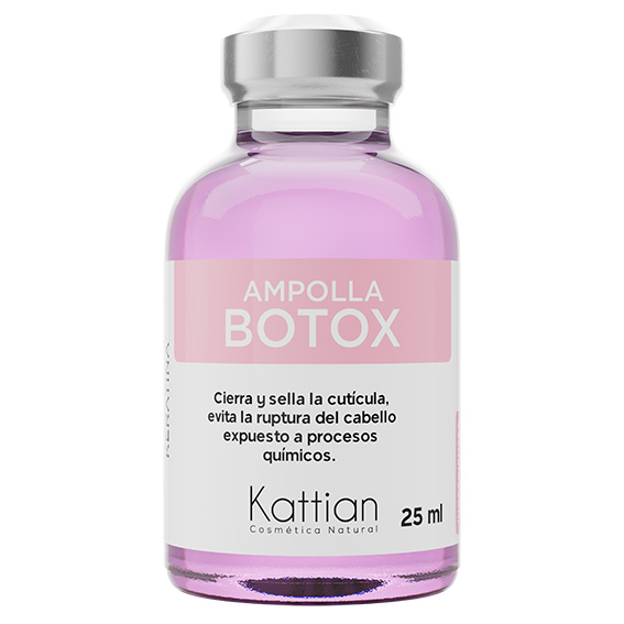 Ampolla Botox Keratina 25ml Kattian – Reparación y fortalecimiento con efecto alisado