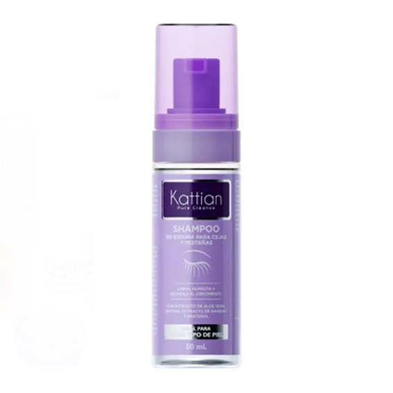 Espuma para Pestañas y Cejas 50ml Kattian – Limpieza suave y cuidado profesional